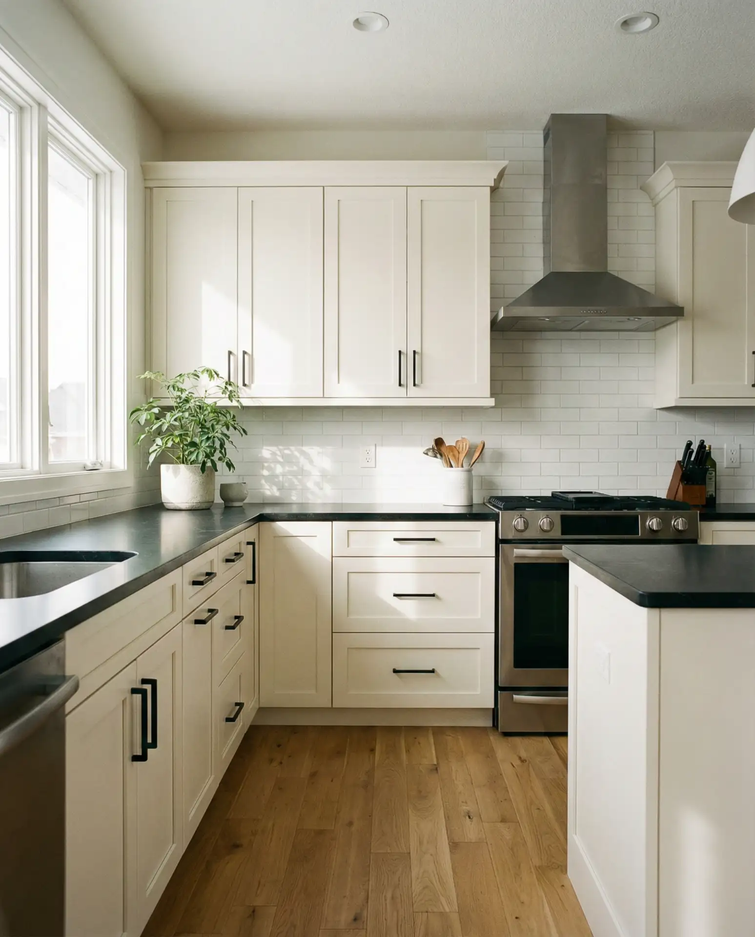 Warm White and Black Accents 1