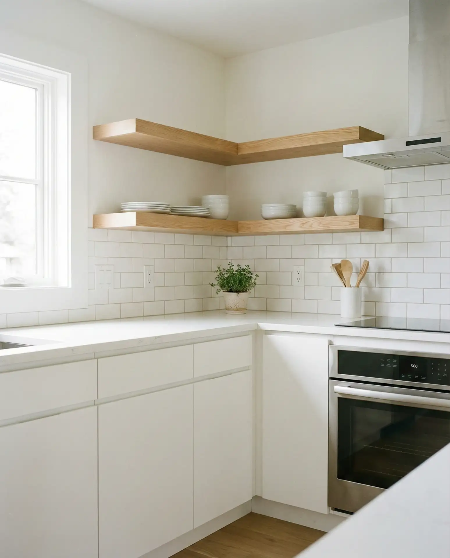 Warm White and Light Oak 1