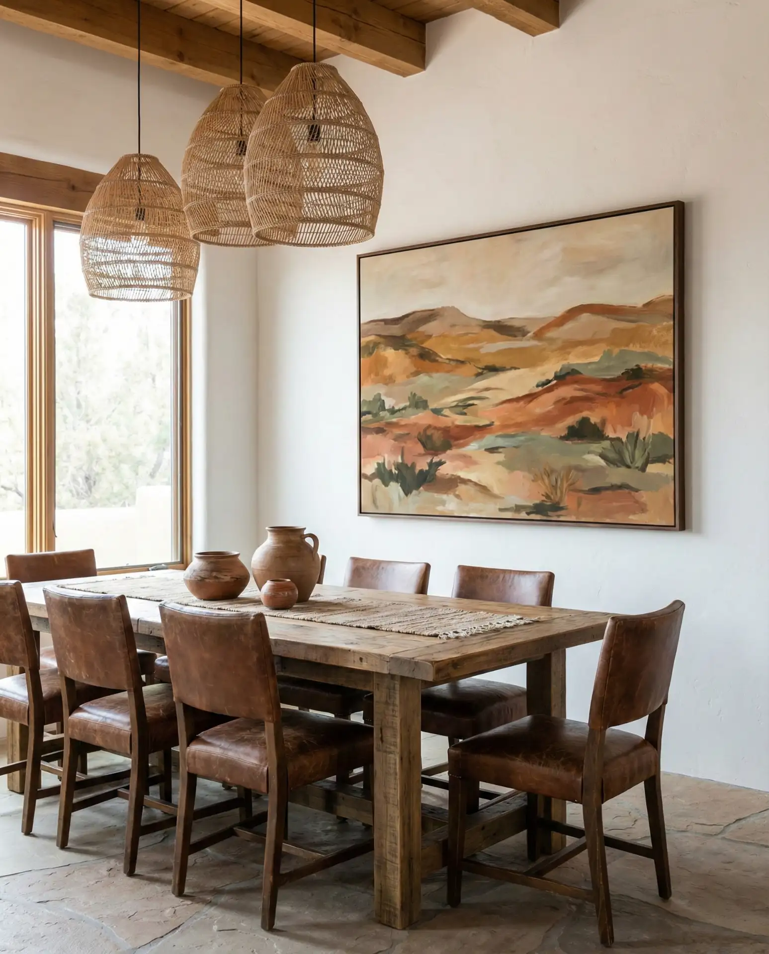 Western Crafts Corner with Handmade Pottery and Textiles 1