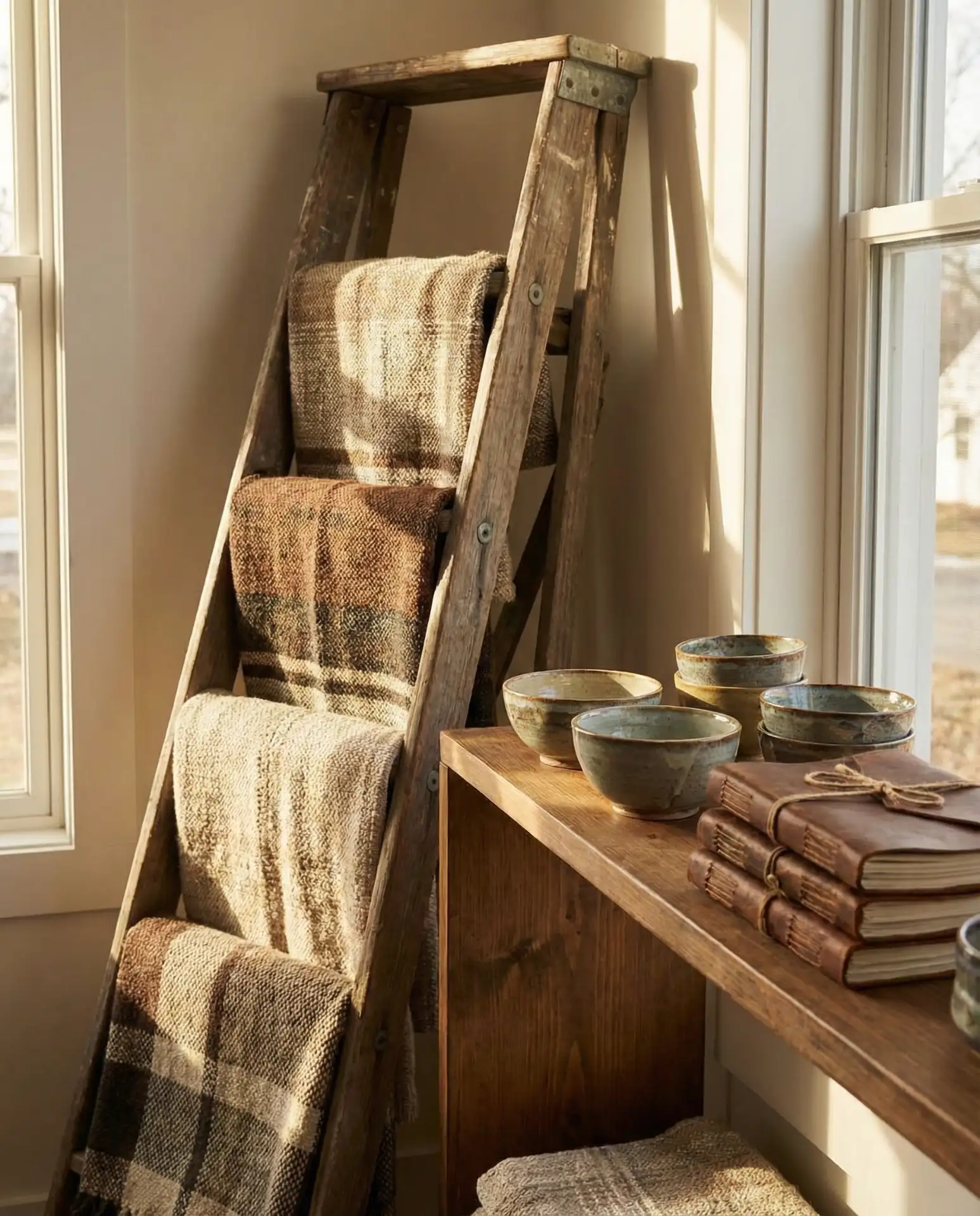 Western Crafts Corner with Handmade Pottery and Textiles 2