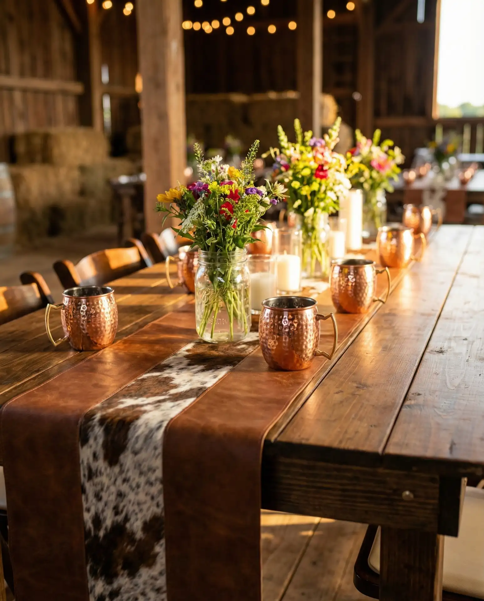 Western-Inspired Leather and Cowhide Accents 2