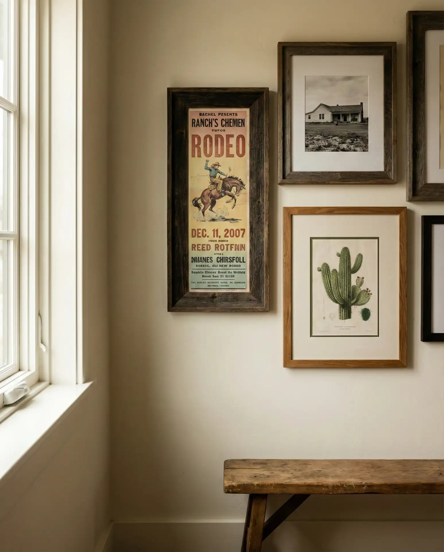Western Inspo Wall Gallery with Vintage Prints 1