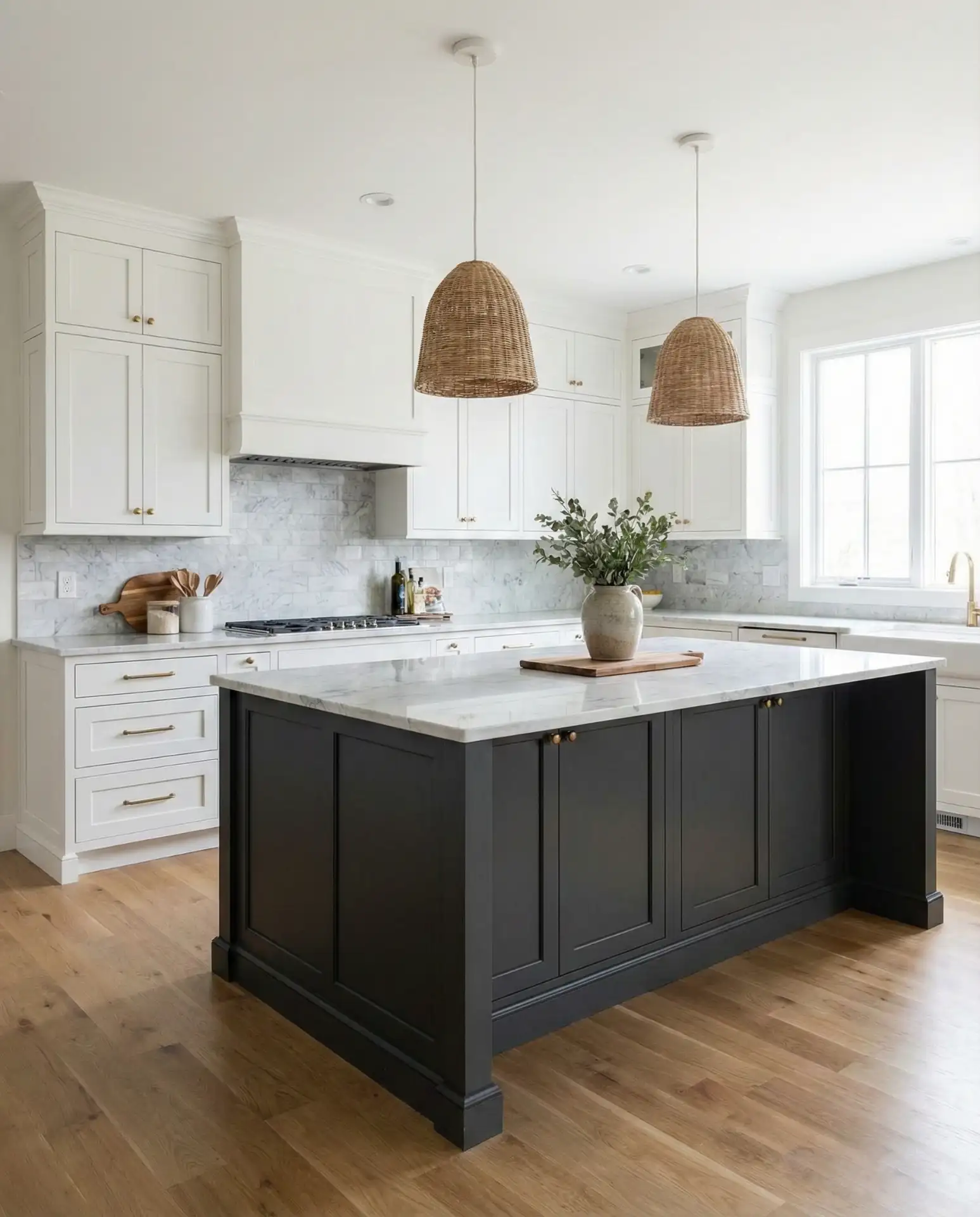 White Cabinets with Grey Accents 1