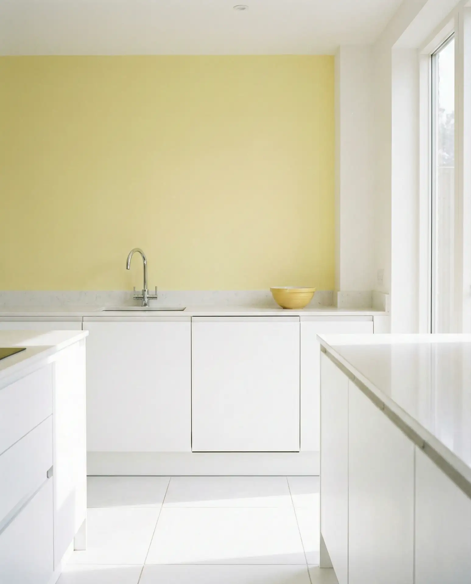 White and Yellow Minimalist Kitchen 2