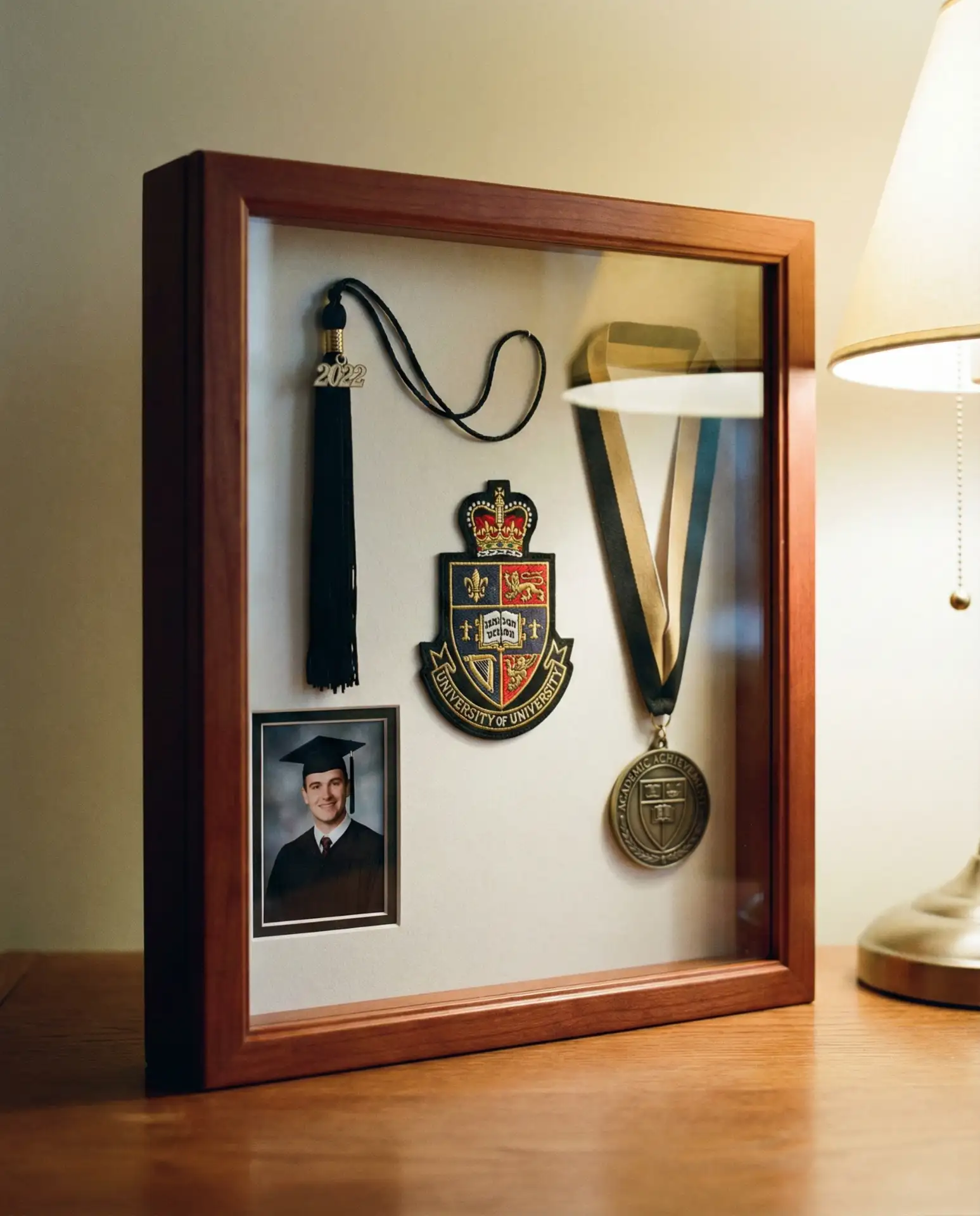 Academic Cap and Gown Achievement Display 1