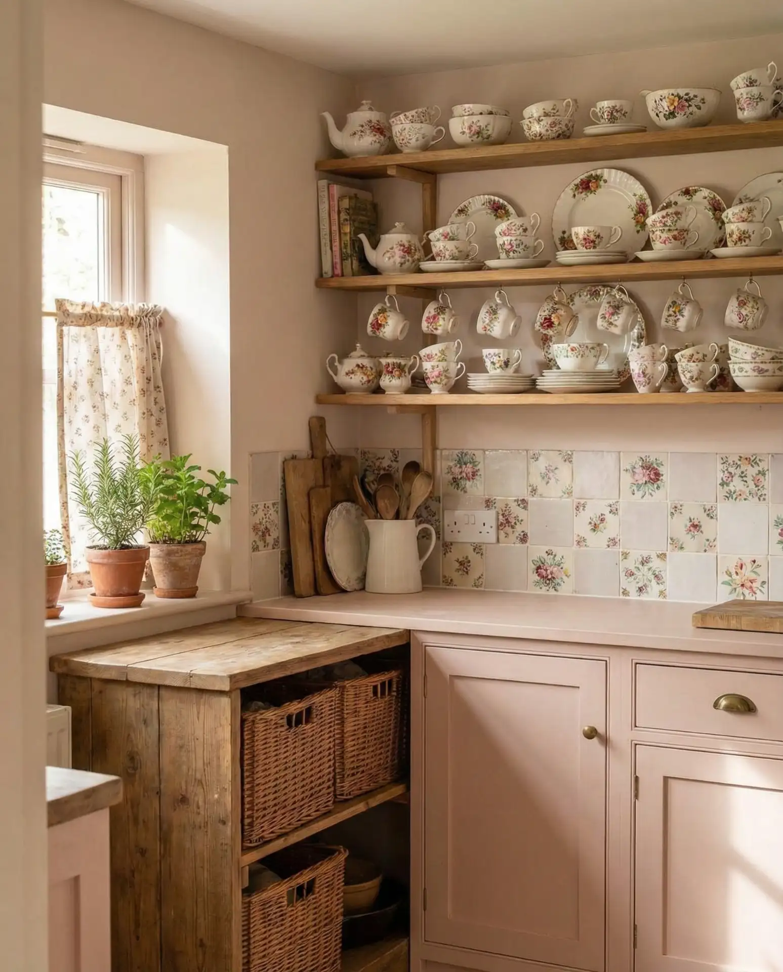 Acnh-Inspired Cottage Kitchen with Soft Whimsy 1