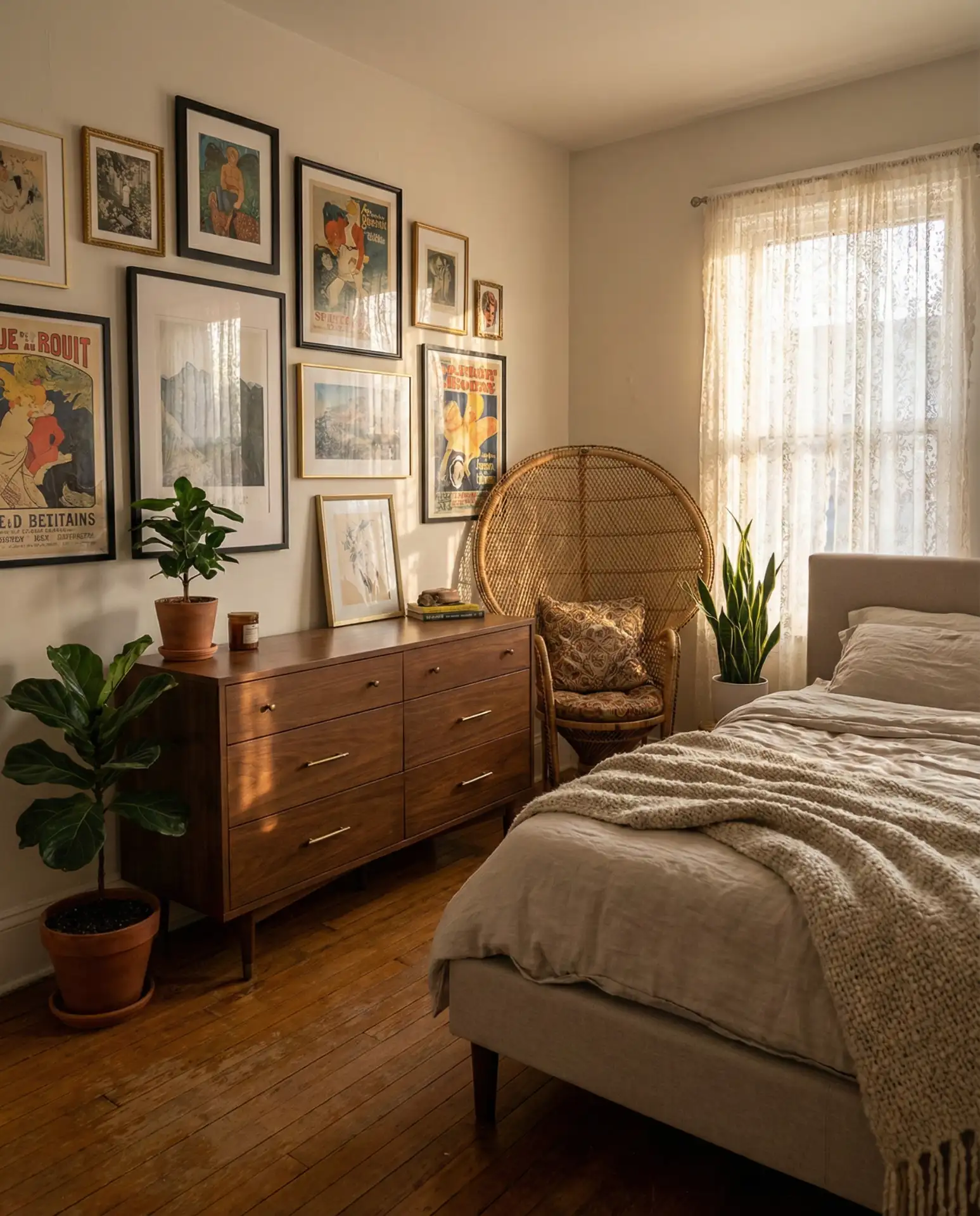 Aesthetic Bedroom with Curated Vintage Finds 2