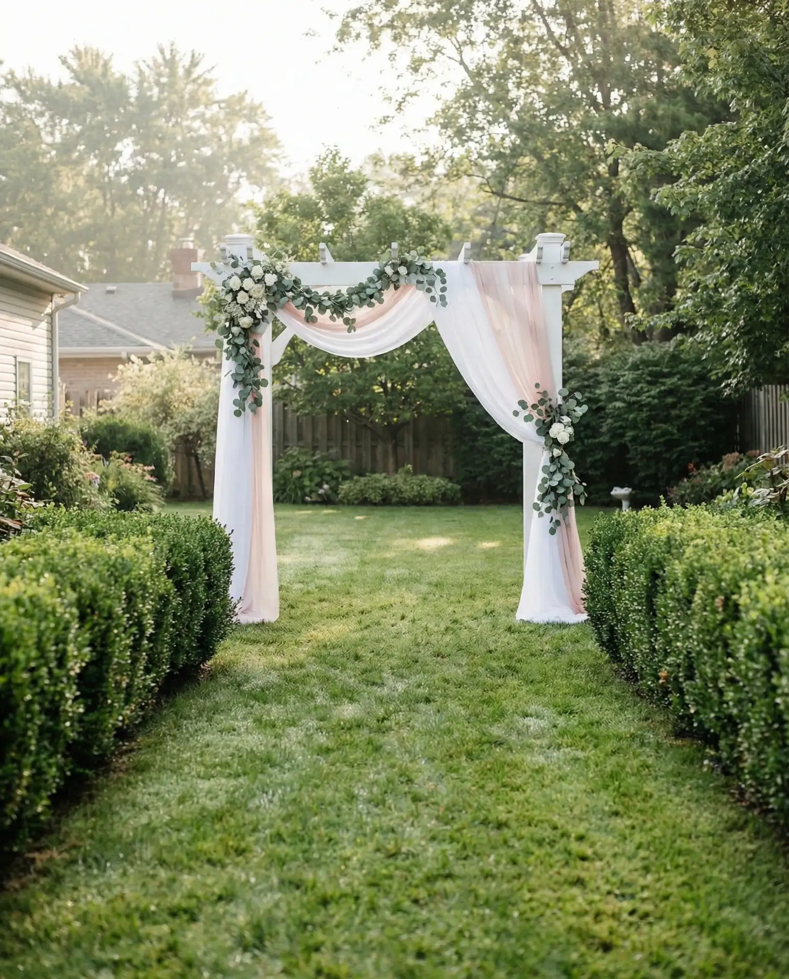 Backyard Wedding Garden Setup 2
