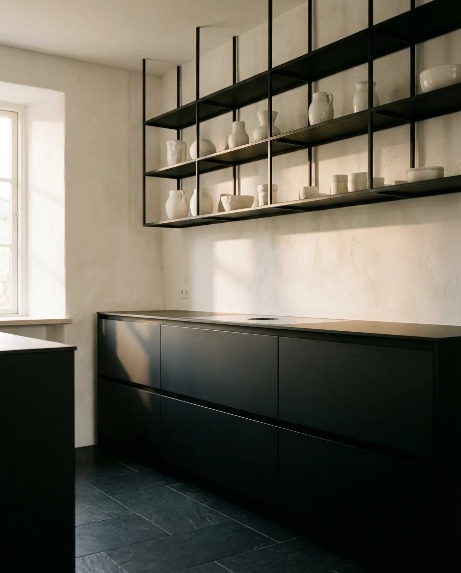 Black Cabinets That Command the Room 2