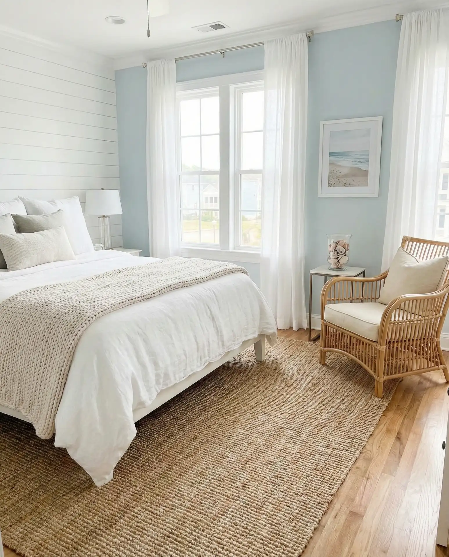 Blue Coastal Guest Room with Breezy Vibes 2