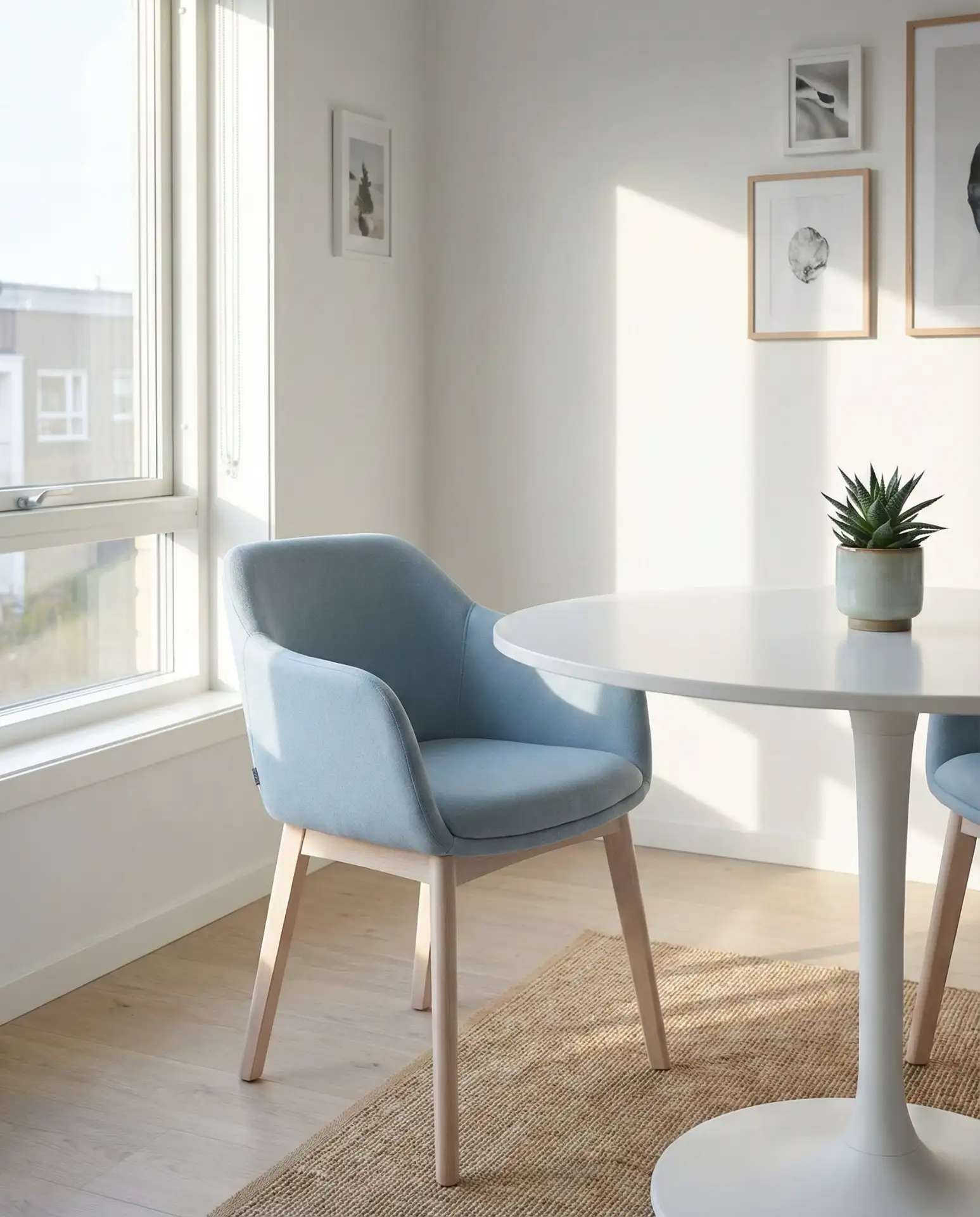 Blue Dining Chairs for a Cheerful Grounded Look 2
