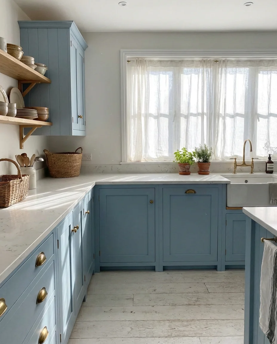 Blue Kitchen Cabinets in Unexpected Shades 1