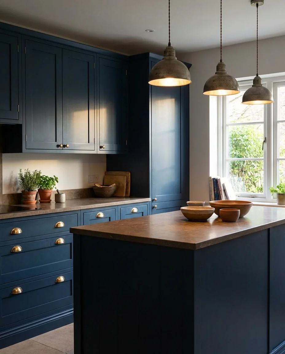 Blue Kitchen Cabinets in Unexpected-Shades 2