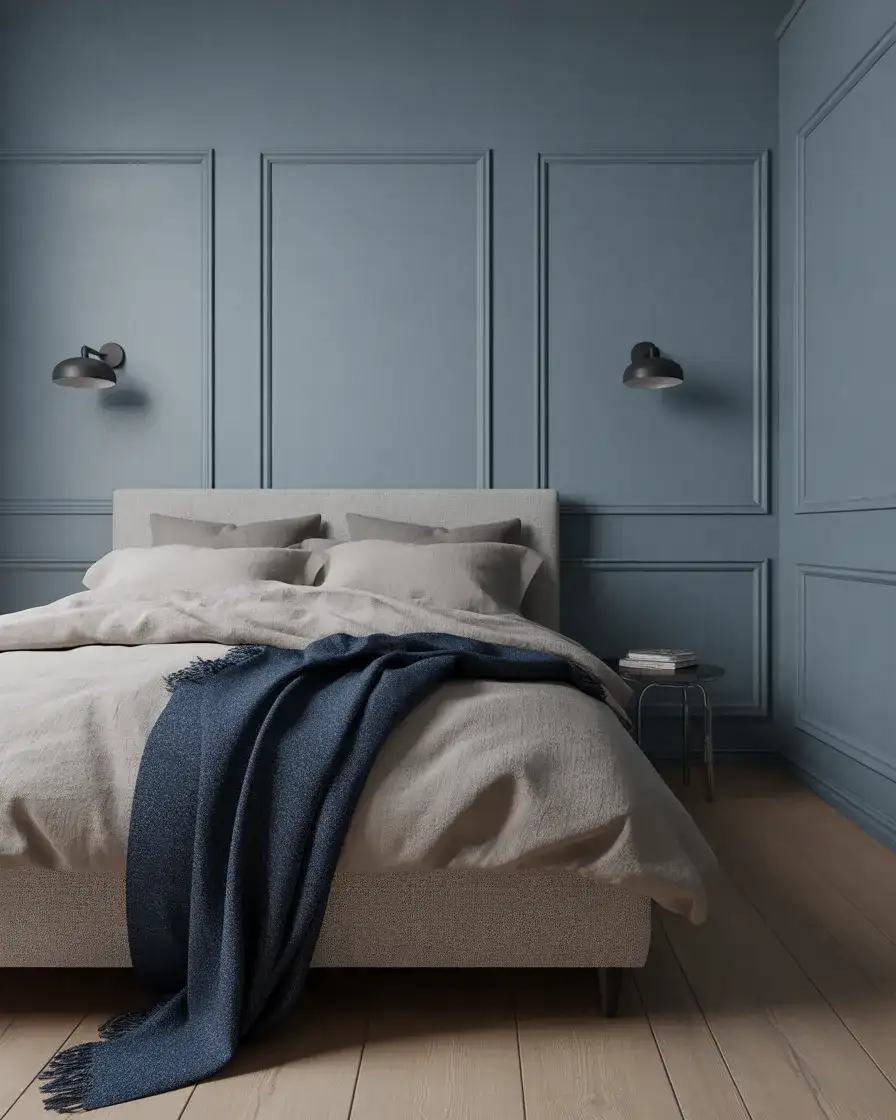 Blue and Grey Bedroom with a Calm Coastal Edge 2