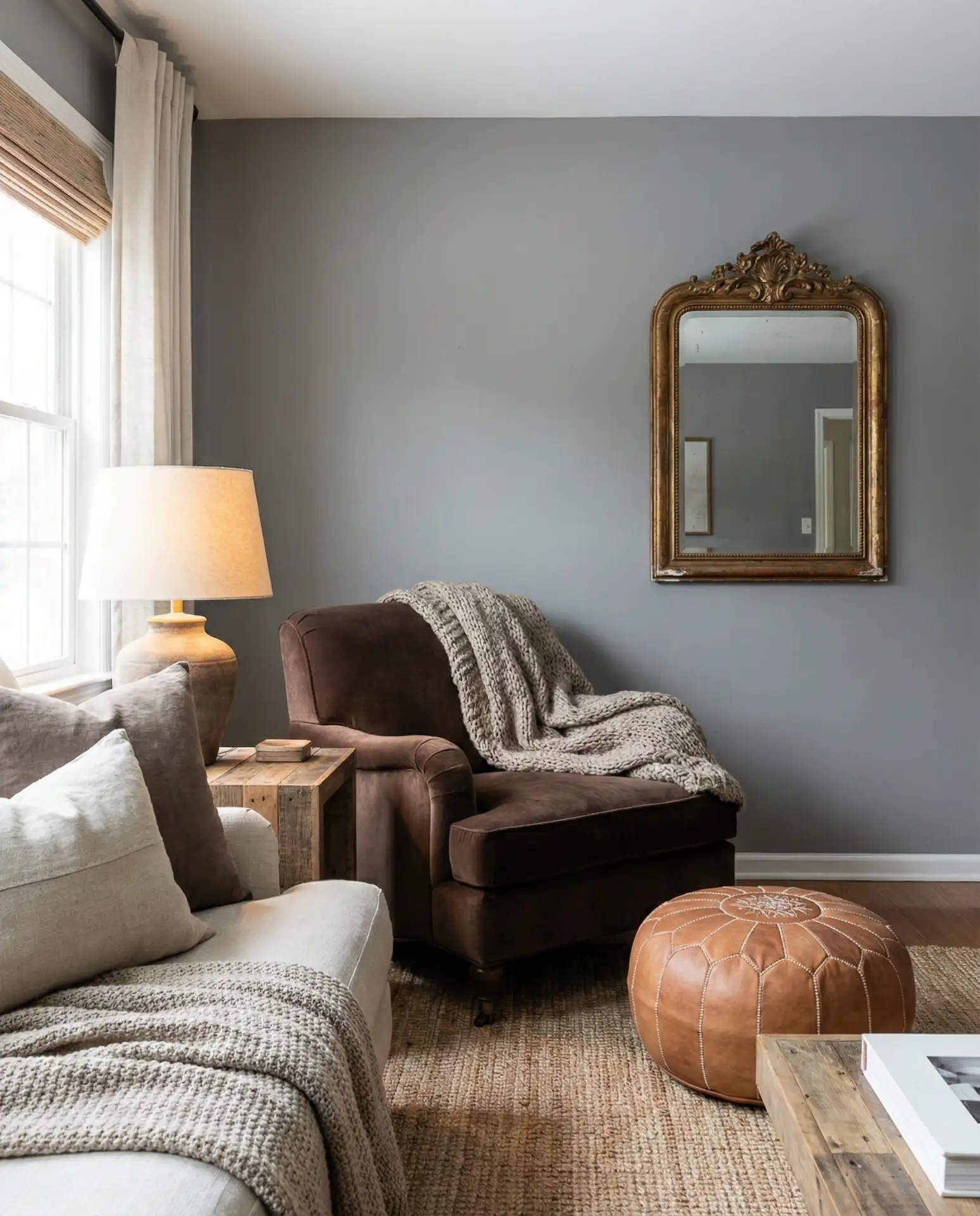 Brown and Grey Living Room 2