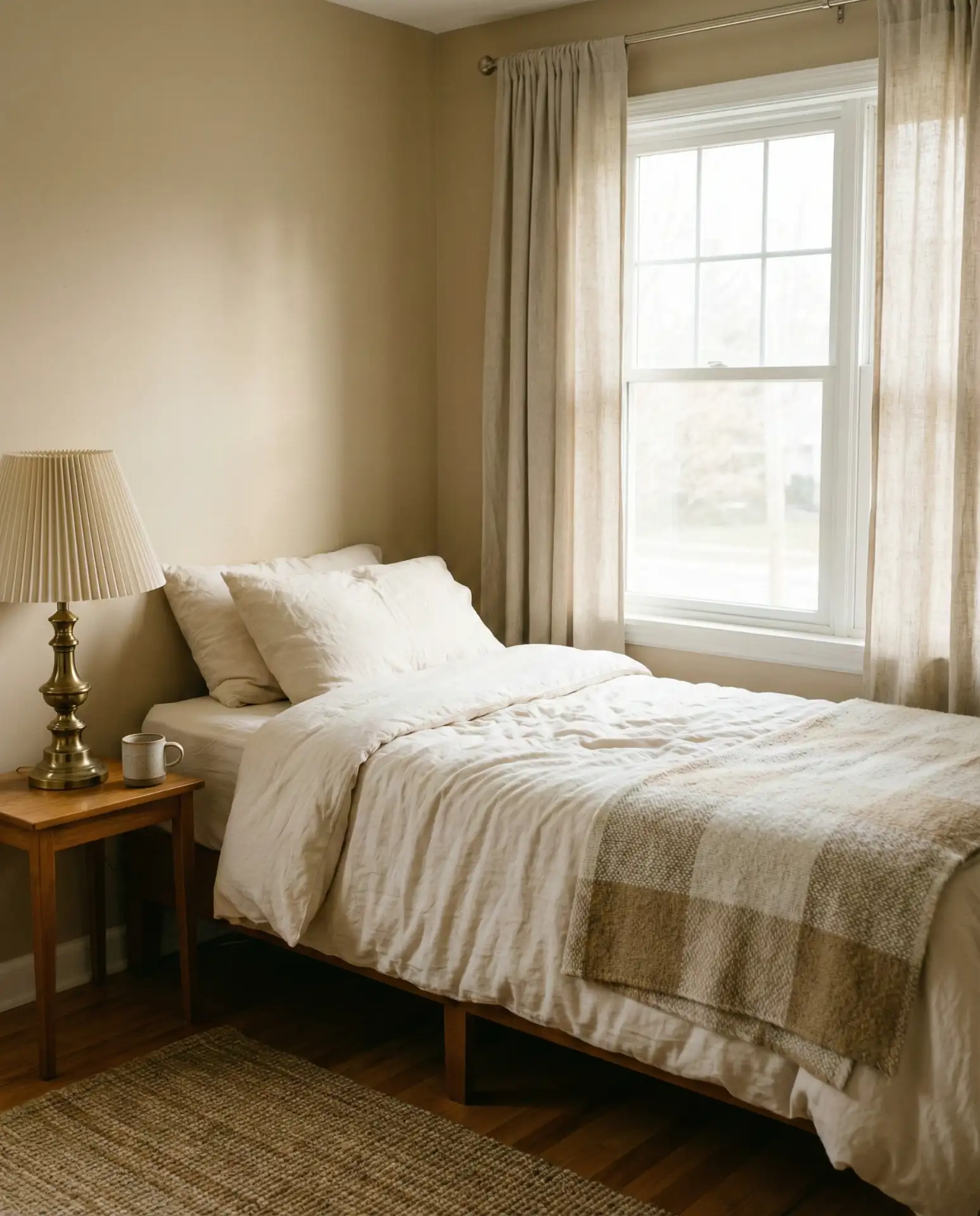 Classic Twin Bed Setup with Timeless Appeal 1