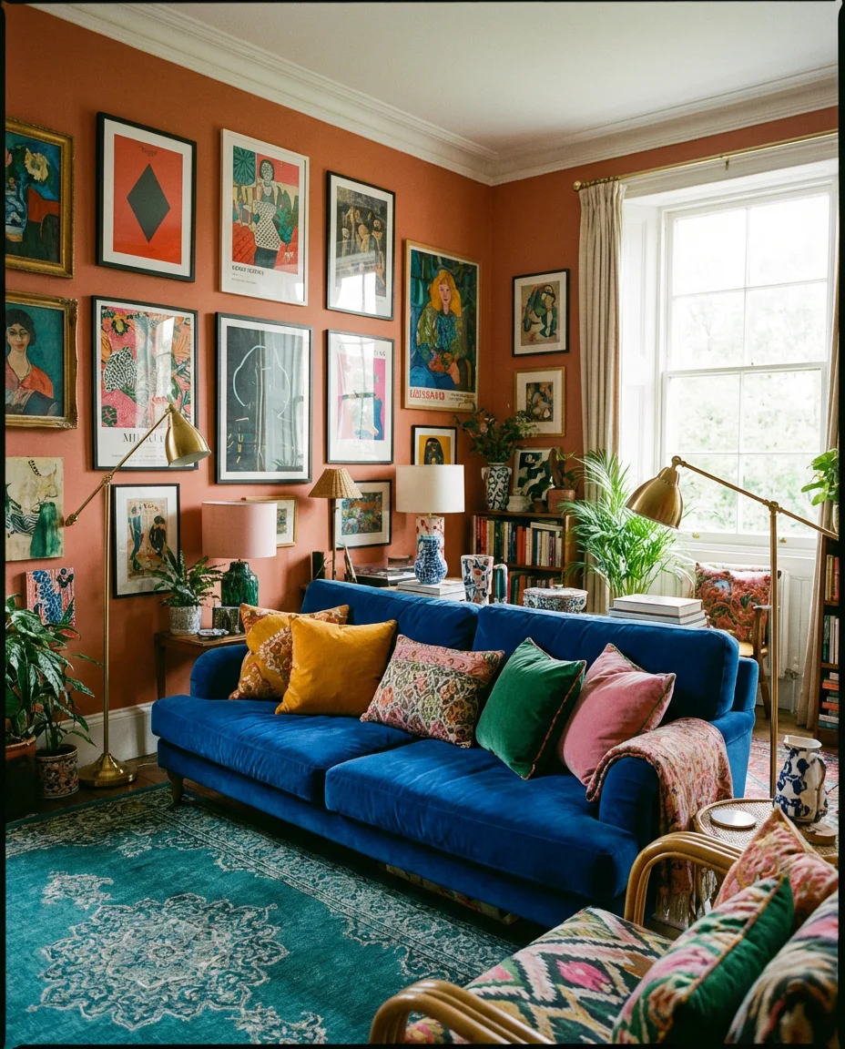 Colorful Living Room with Bold Personality 1