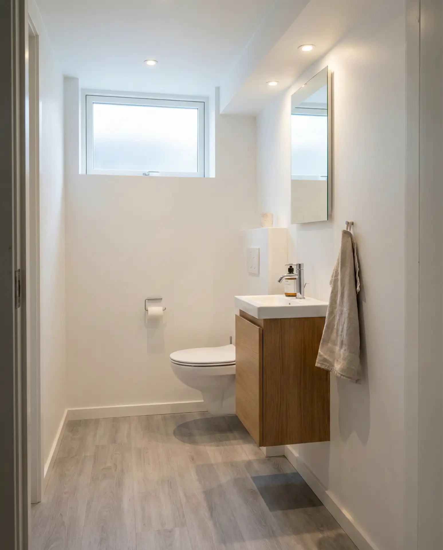 Compact Basement Bathroom with Smart Layout 2