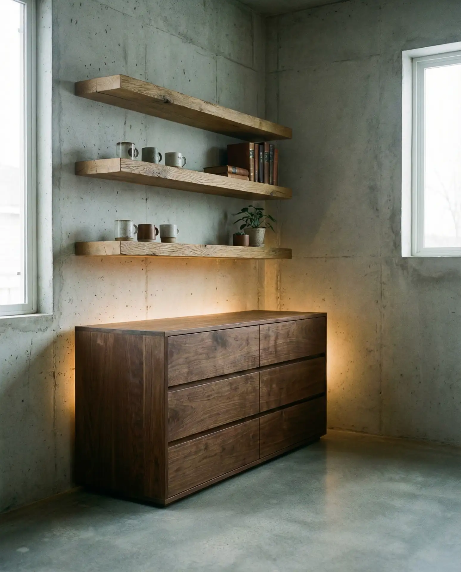 Concrete and Wood Industrial Fusion 1