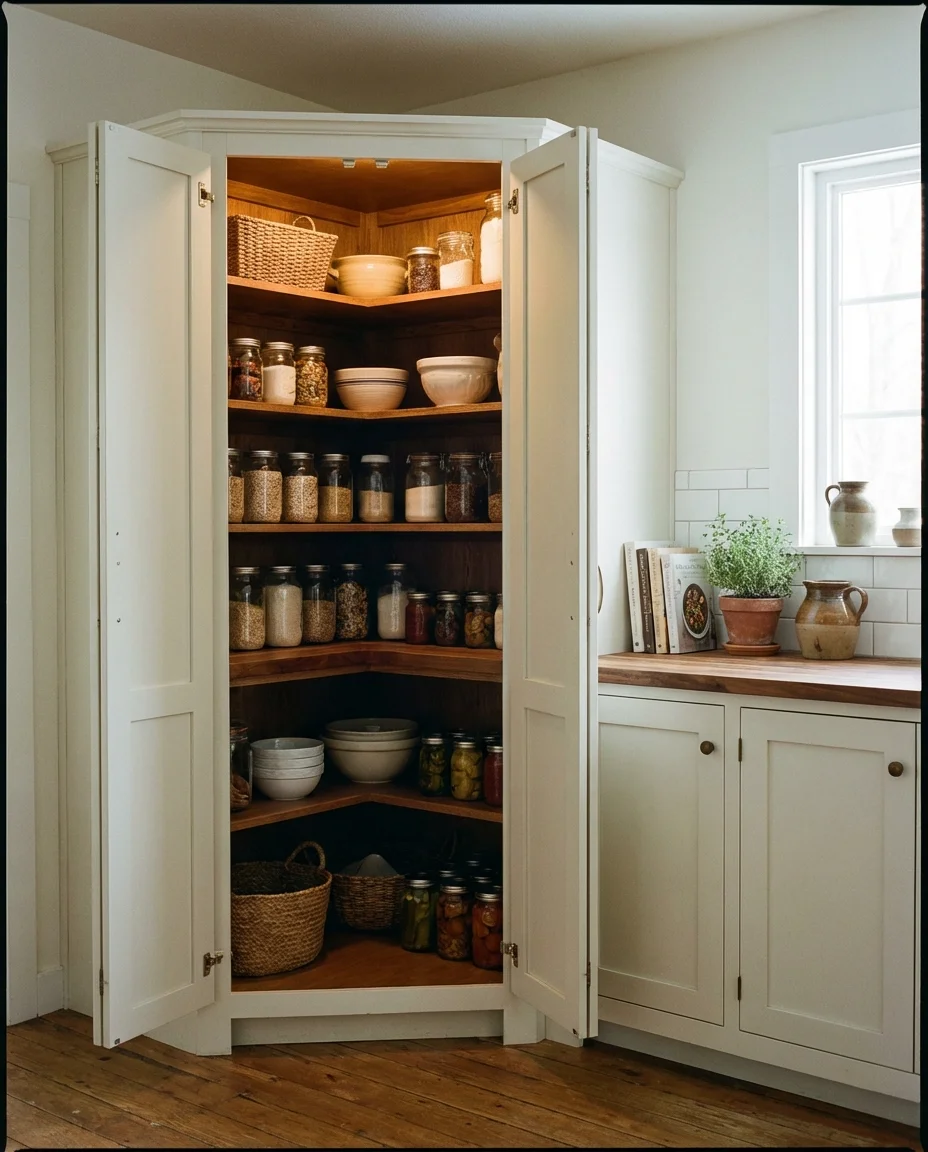 Corner Kitchen Pantry Cabinet Solutions 1