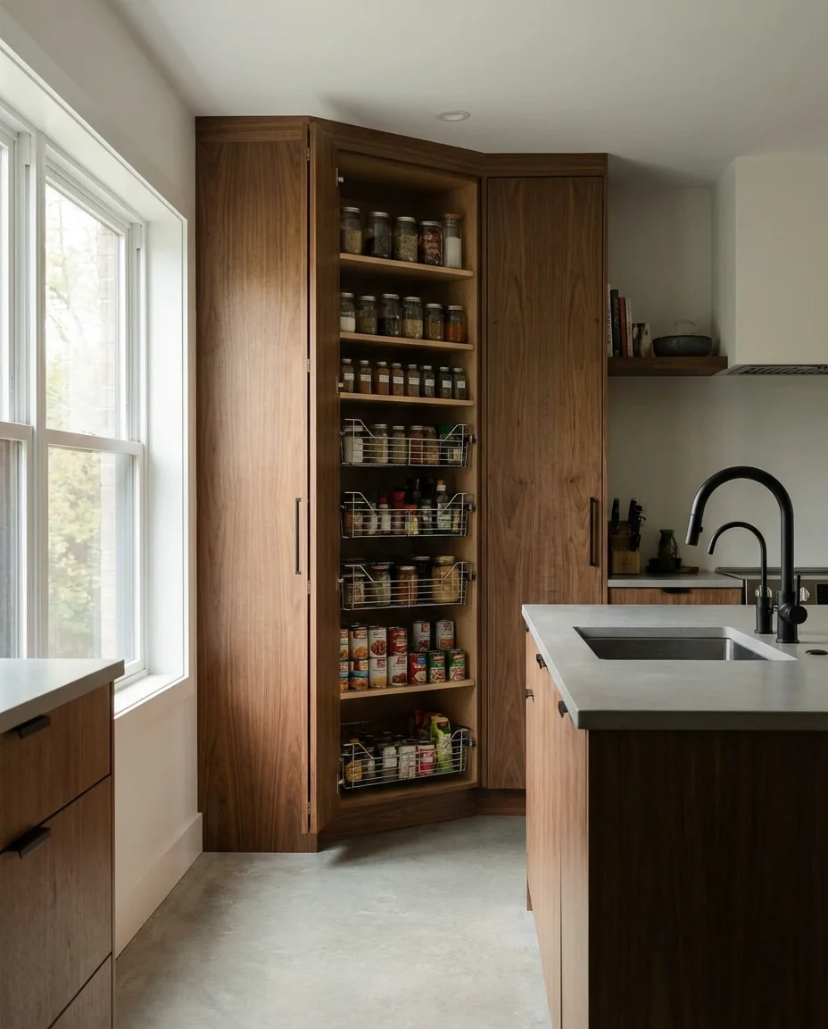 Corner Kitchen Pantry Cabinet Solutions 2