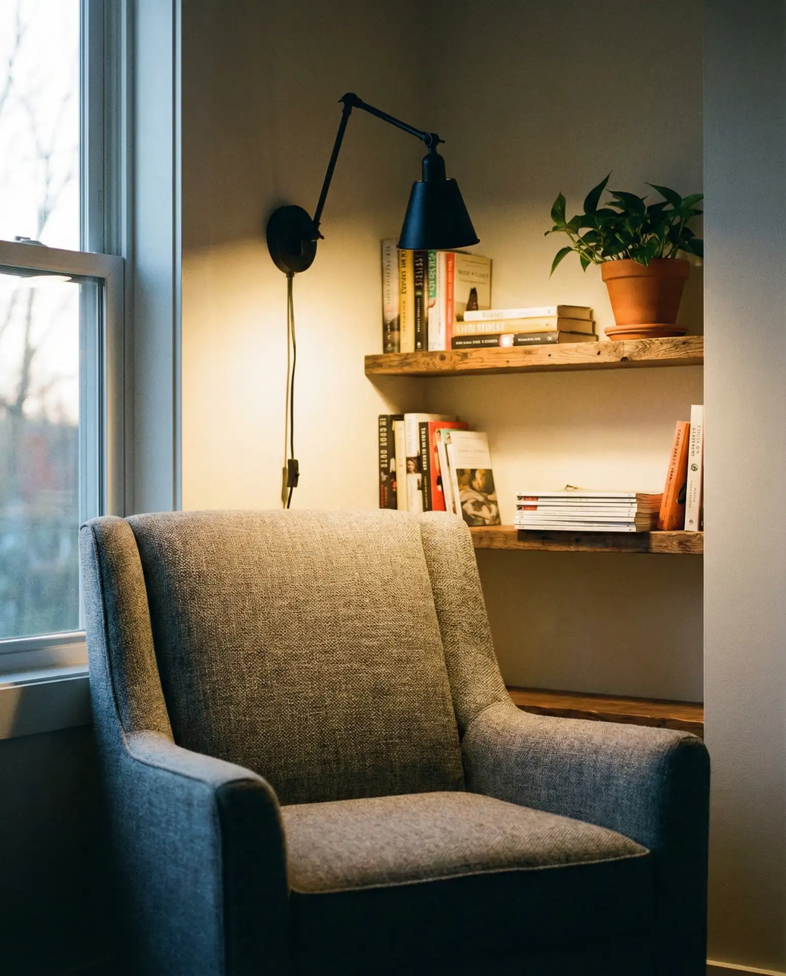 Cosy Reading Nook Lighting 1