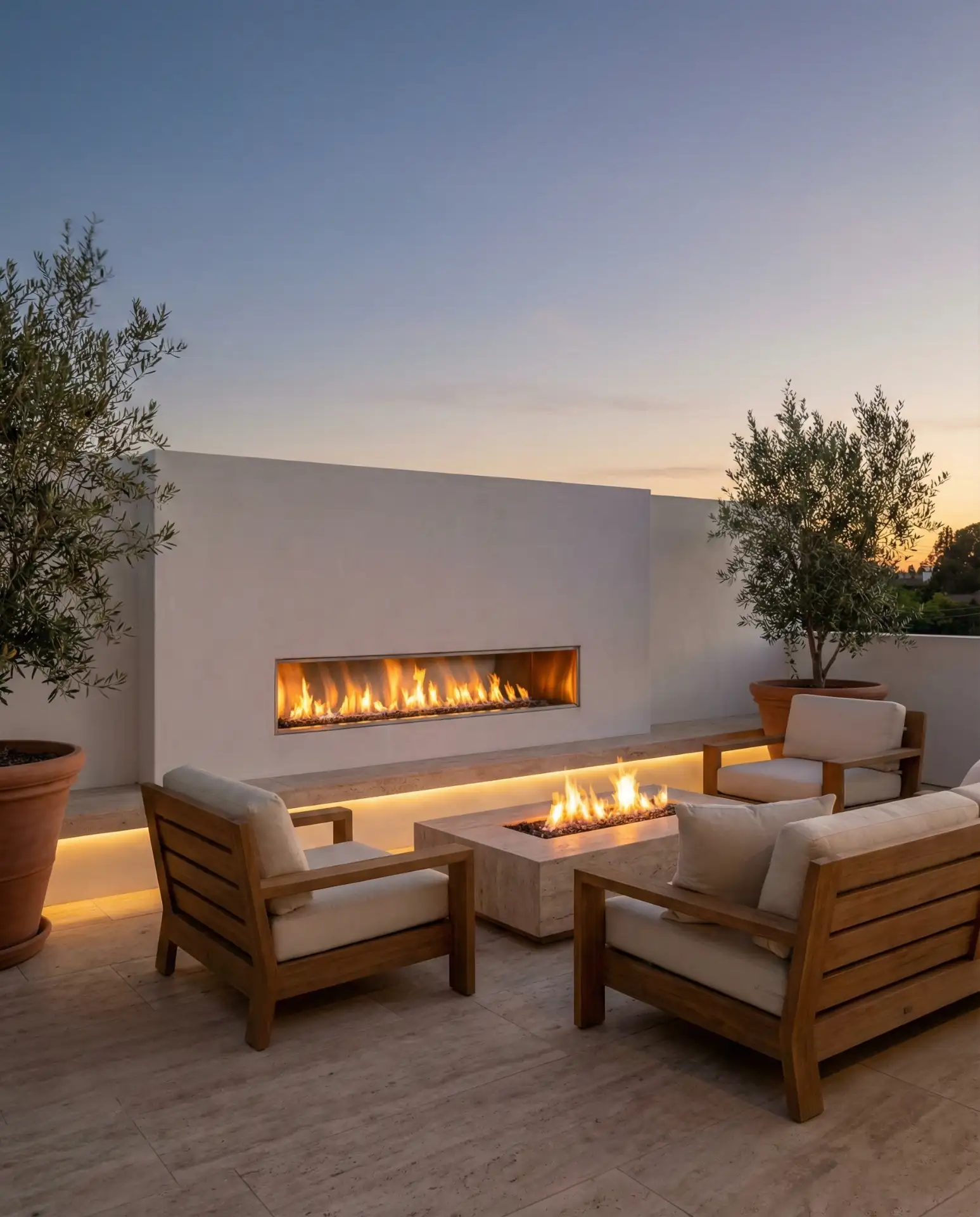 Cozy Fireplace Feature Wall for the Patio 1