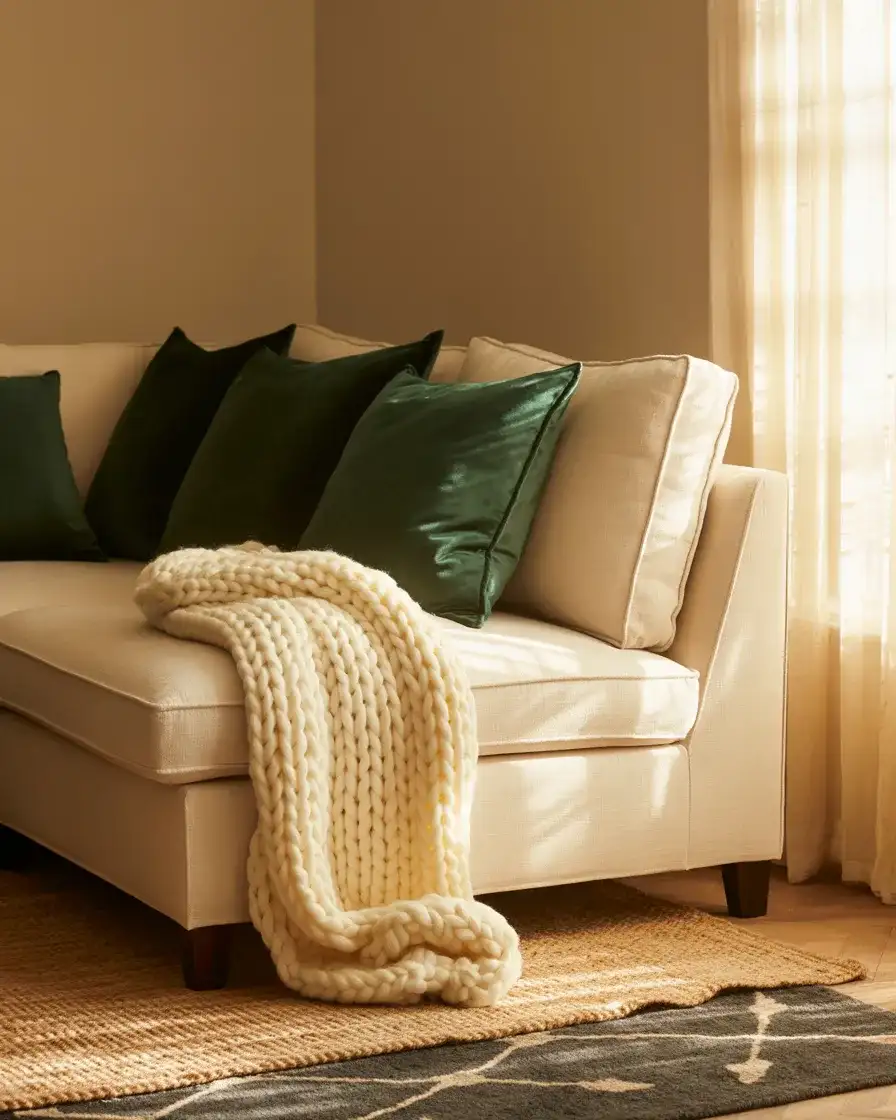 Cozy Layered Textiles in Neutral Tones 2