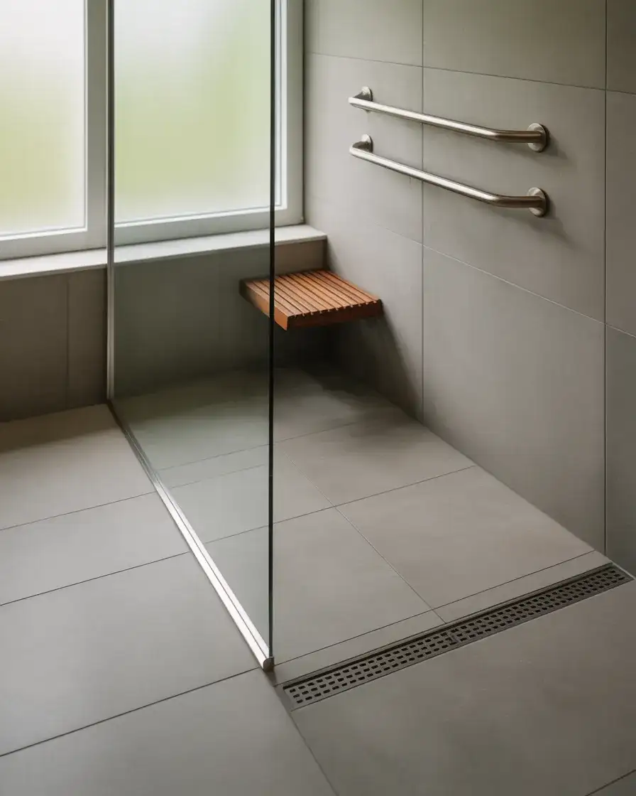 Curbless Walk-In Shower Accessibility 1