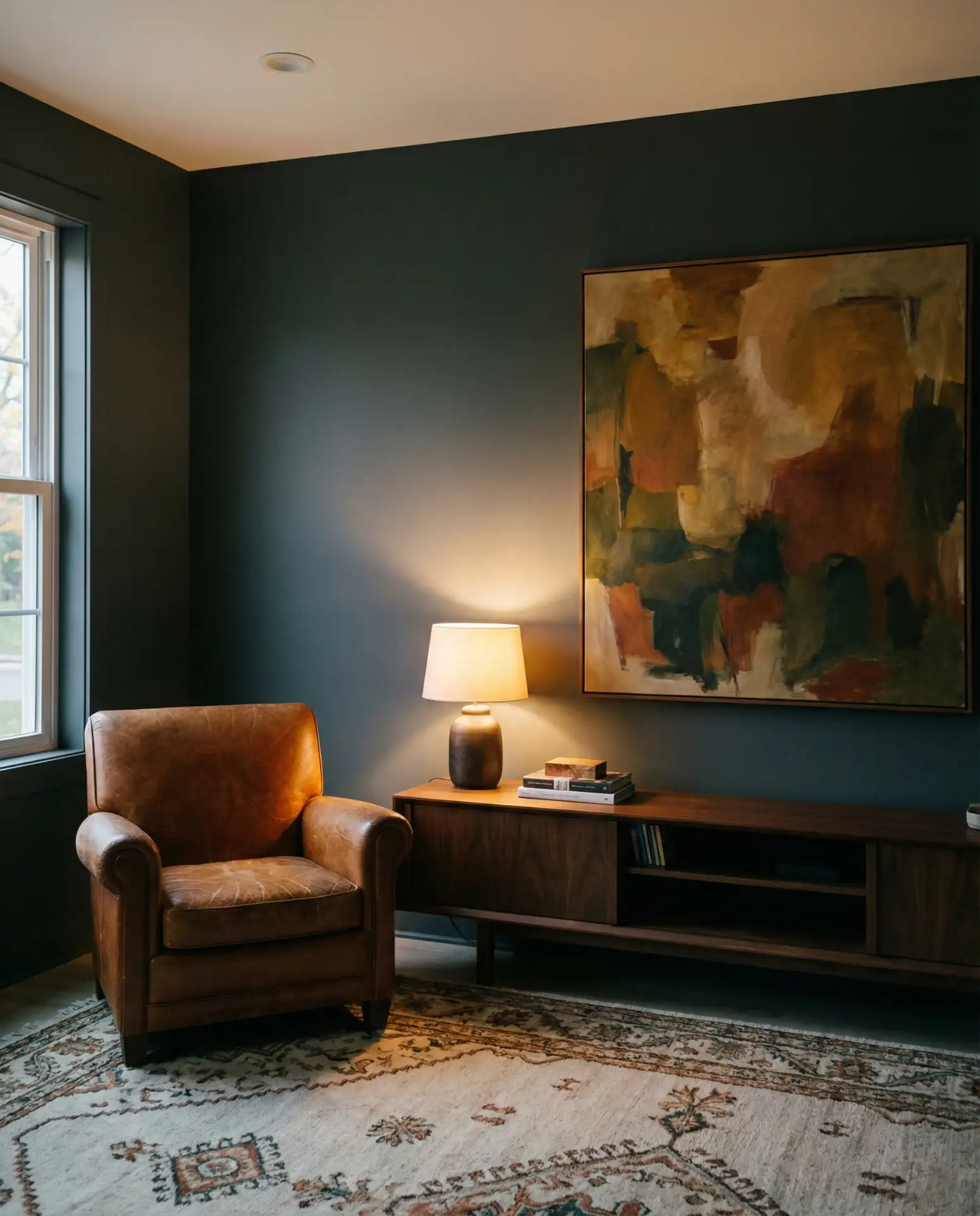 Dark Grey Living Room 1