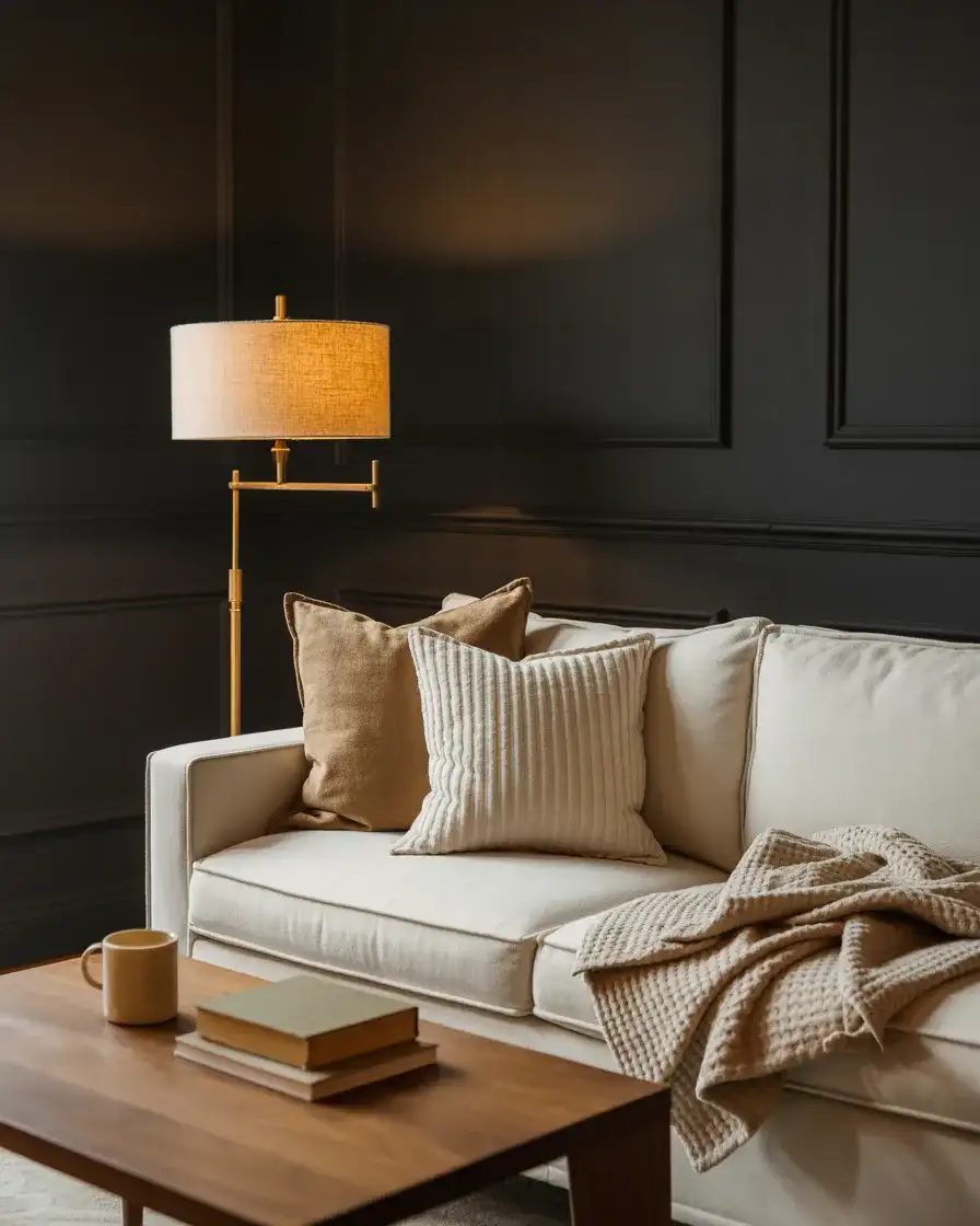 Dark Moody Walls for Cozy Evening Ambiance 1