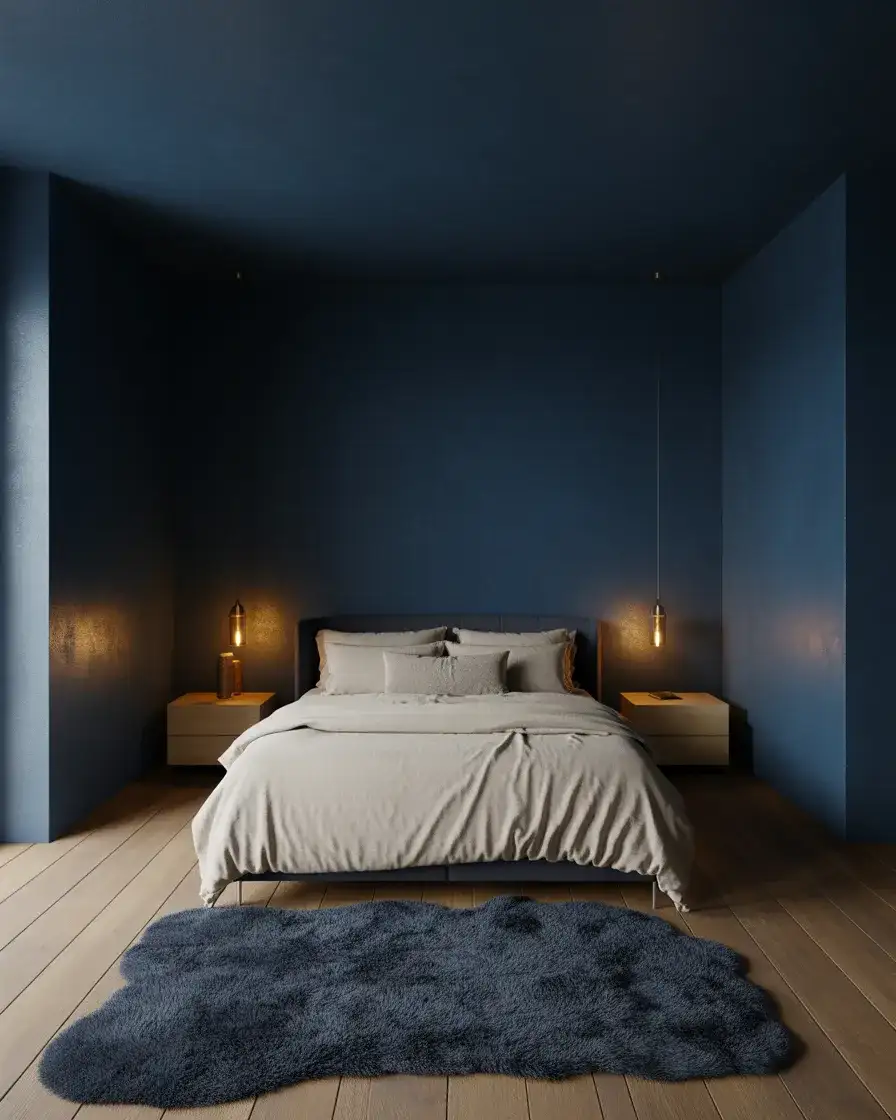 Dark Moody Walls with Warm Brass Accents 2