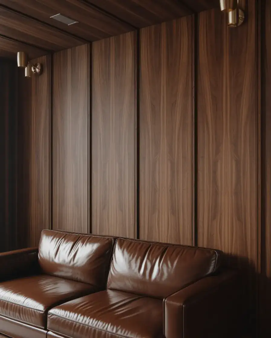 Dark Wood Paneling for a Sophisticated Look 2