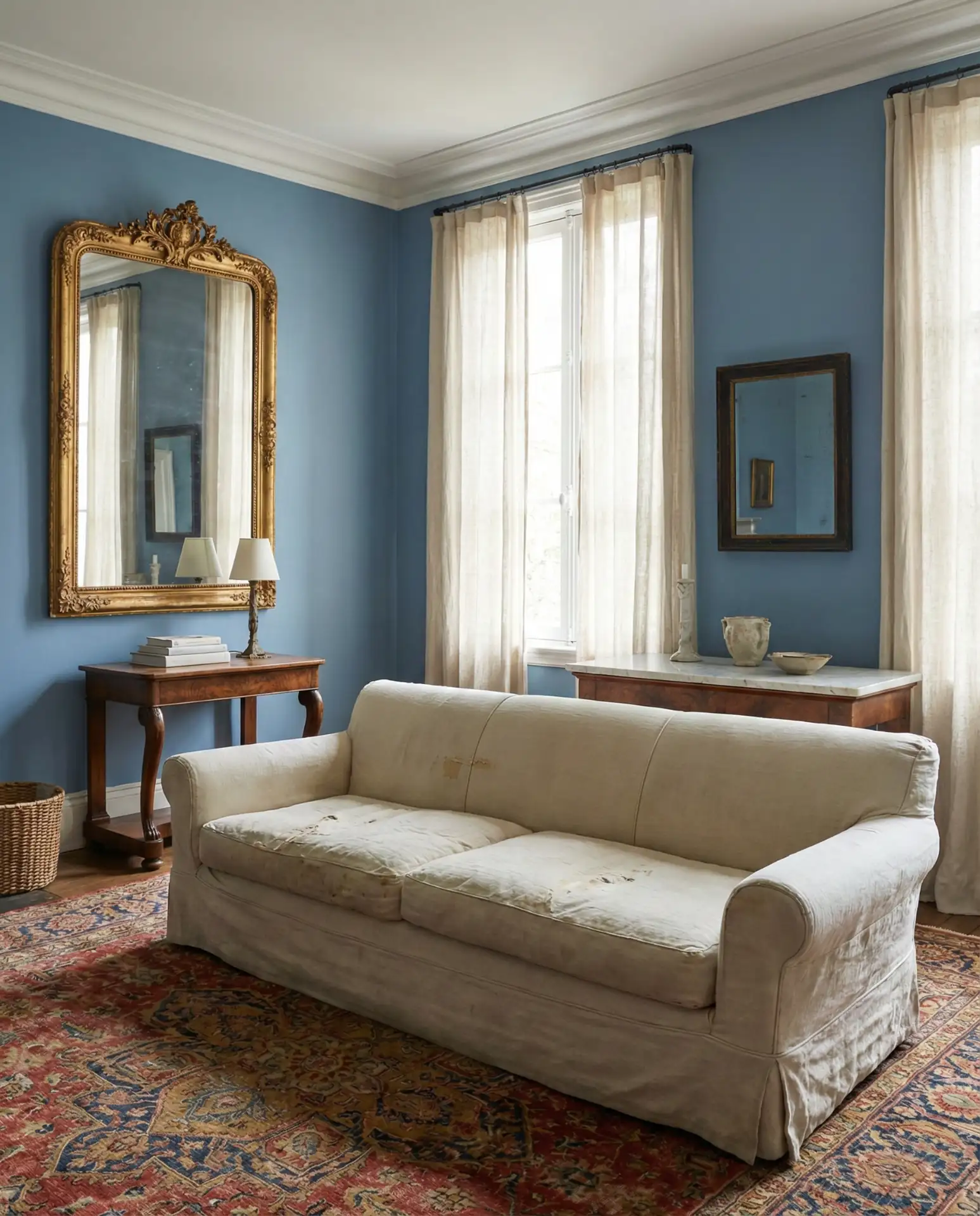 Duck Egg Blue Walls with White Trim 2