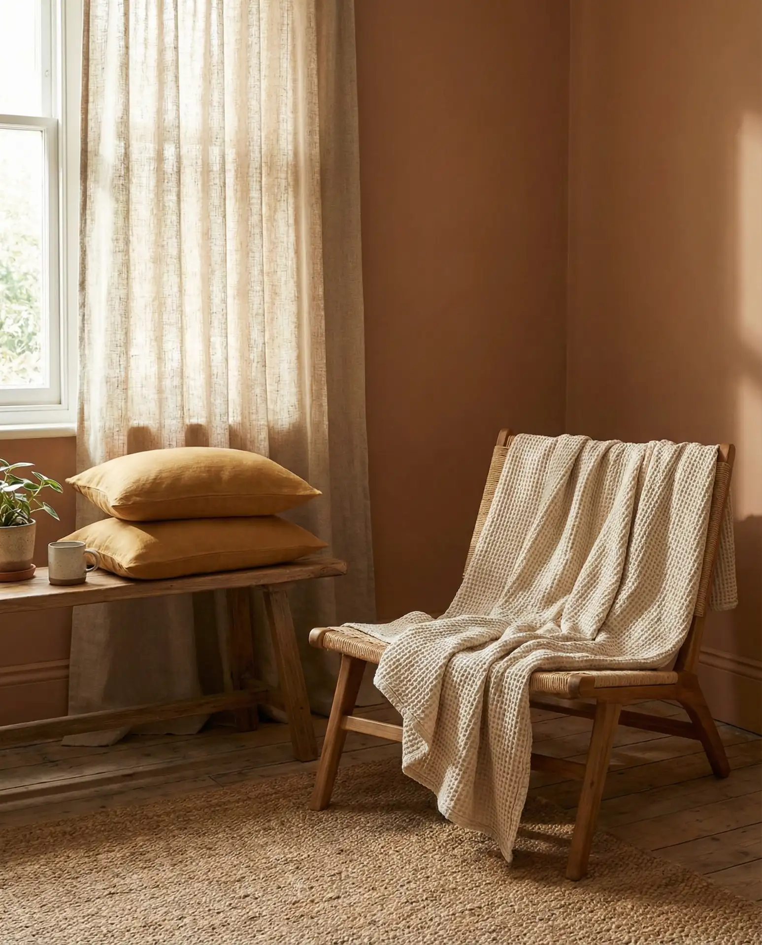 Earth Tones with Natural Fiber Textiles 1