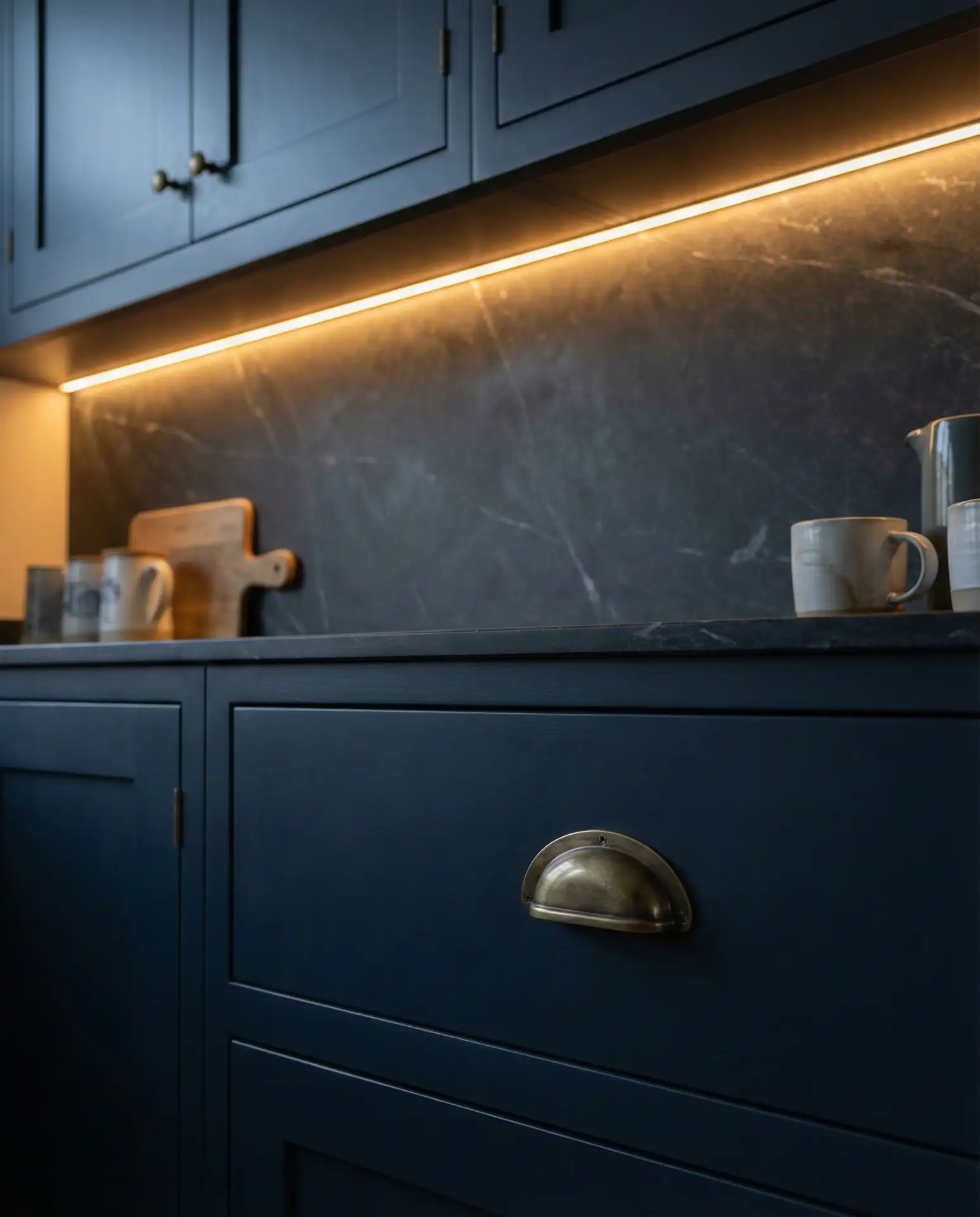 Elegant Dark Kitchen Design with Moody Drama 2