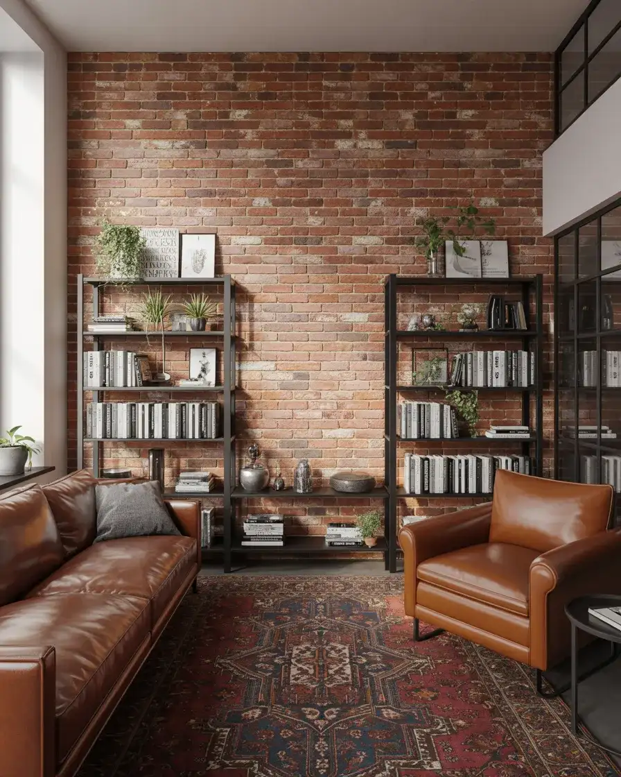 Exposed Brick Accent Wall 1