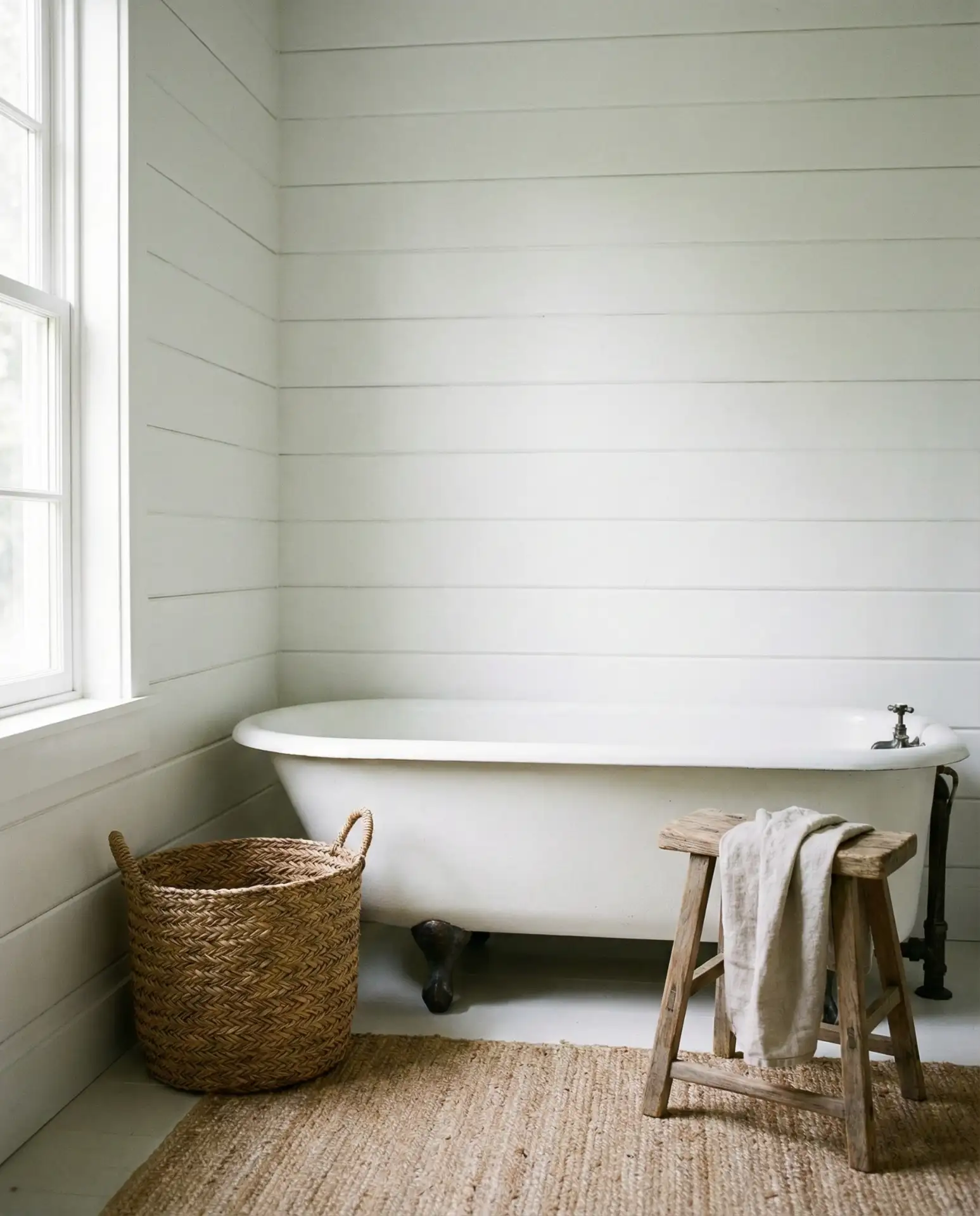 Farmhouse Rustic Tub with Shiplap 2