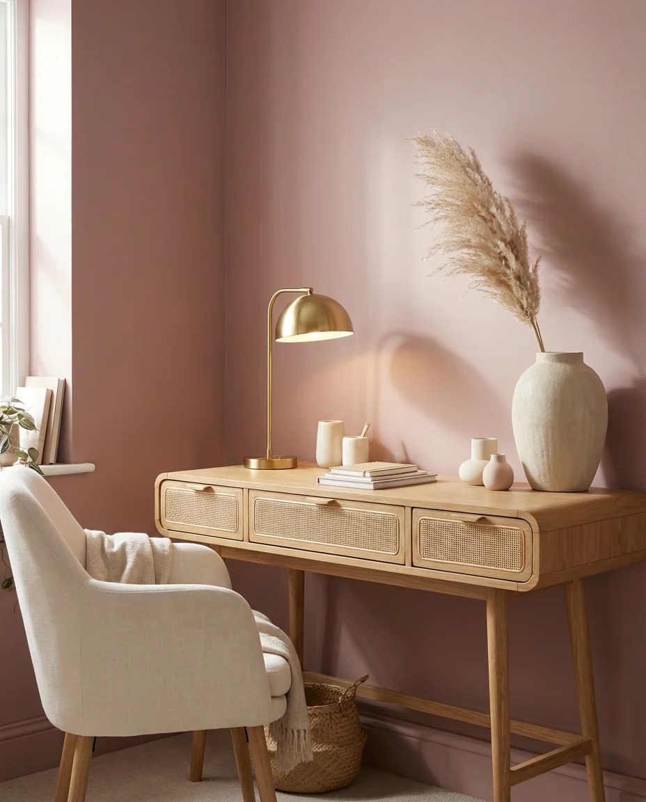 Feminine Blush and Natural Office 1