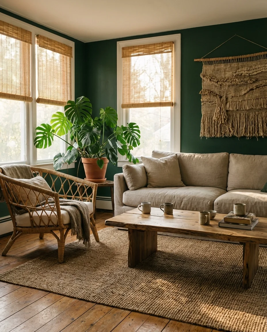 Forest Green and Natural Textures 1