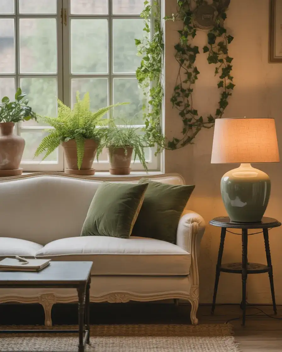 Green Accents in a Neutral Room 2