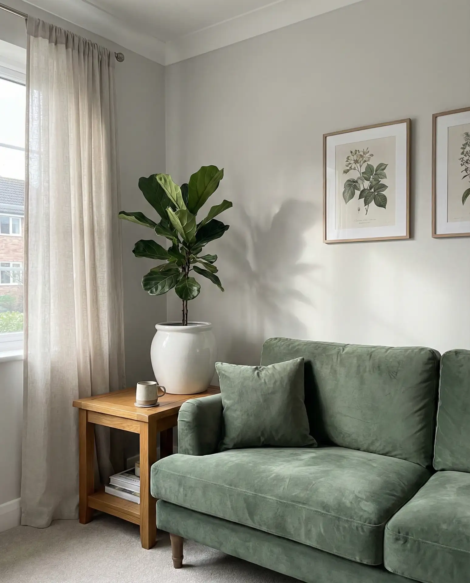 Green and Grey Living Room 2