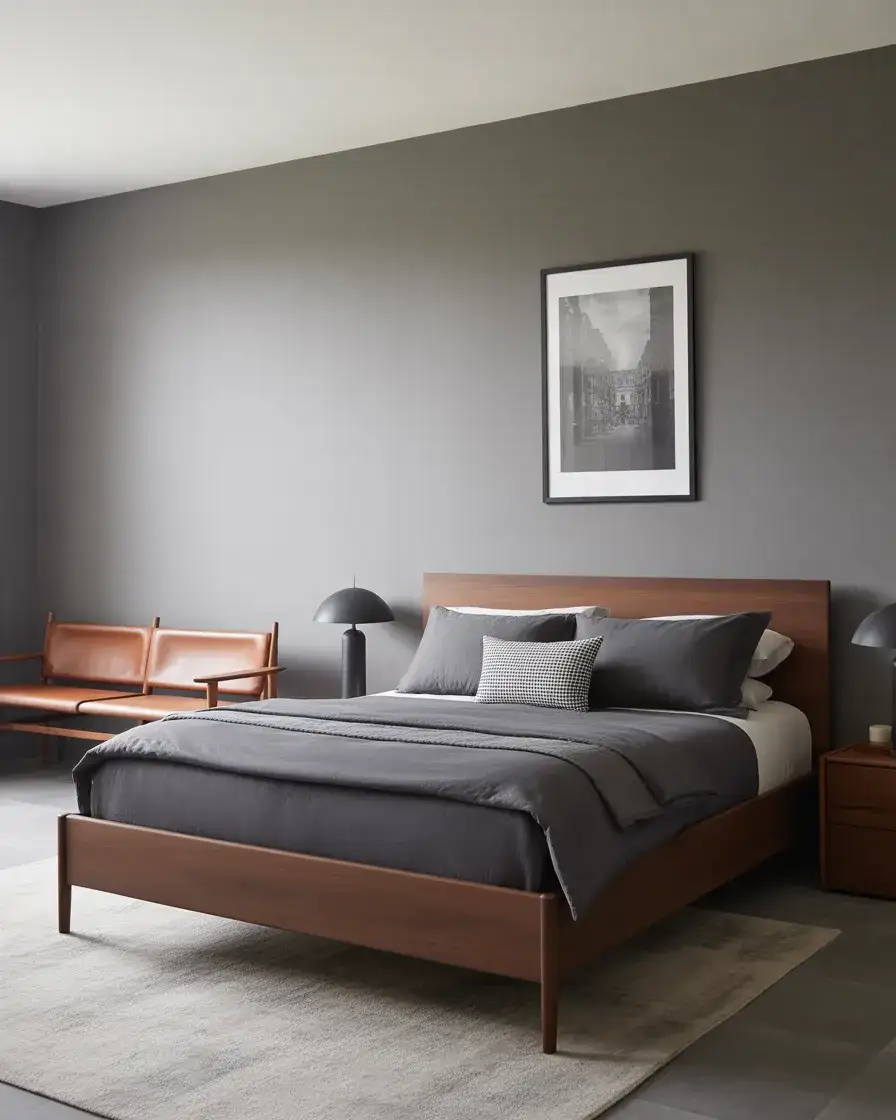 Grey Bedroom Ideas for Men with Clean Lines 2