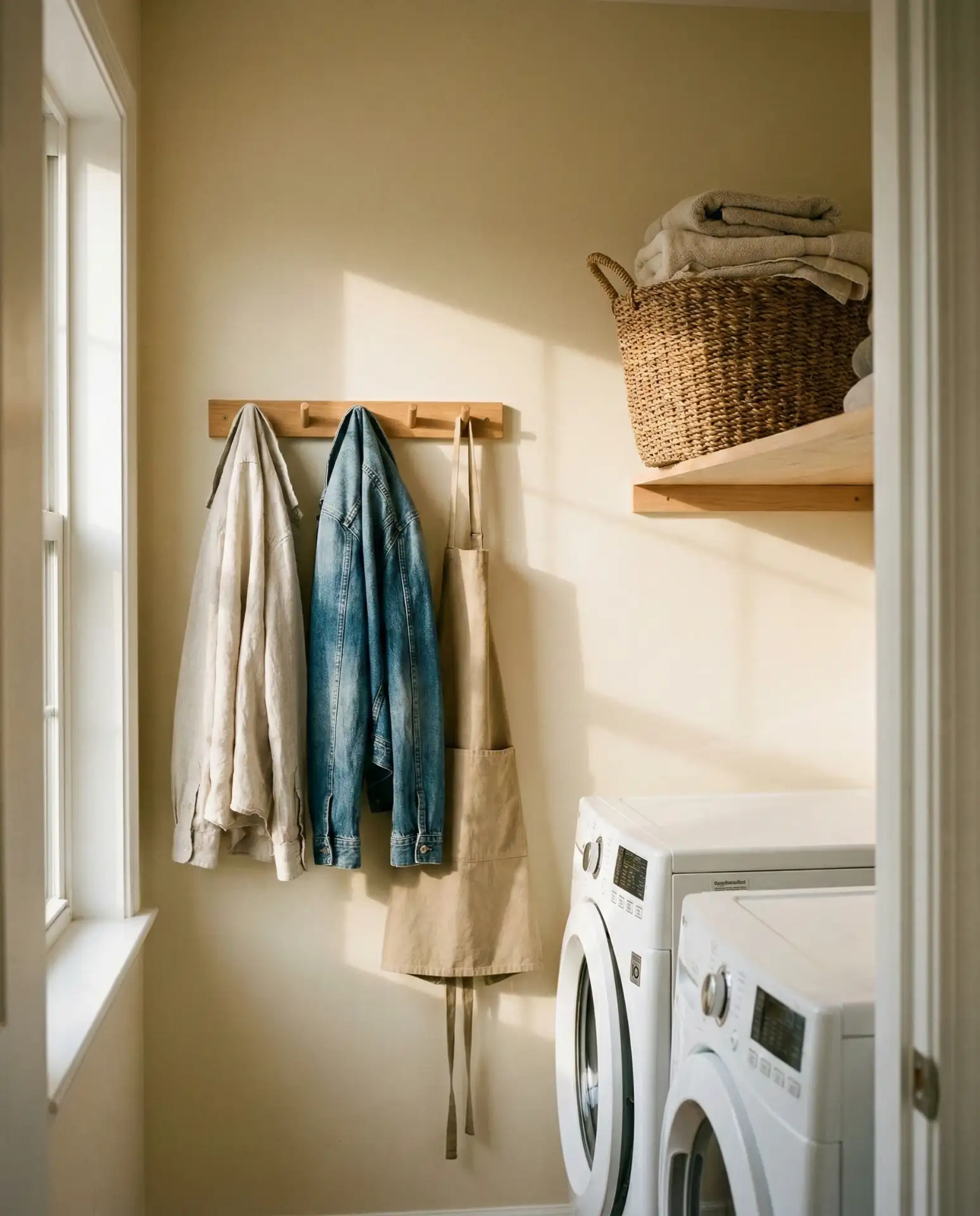 Hanging Clothes Organization with Wall Hooks 2