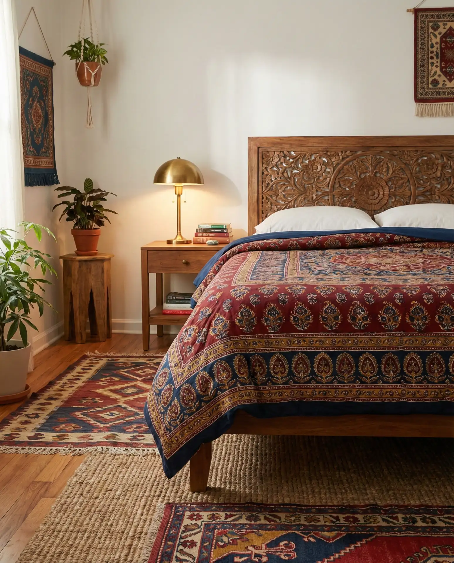 Indian-Inspired Guest Room with Rich Textiles 2