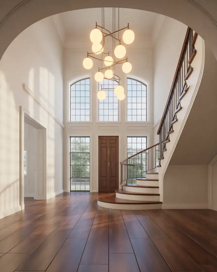 Indian Modern Entryway with Jaali Screens 1