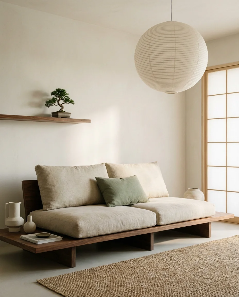 Japandi Living Room Blending East and West 1