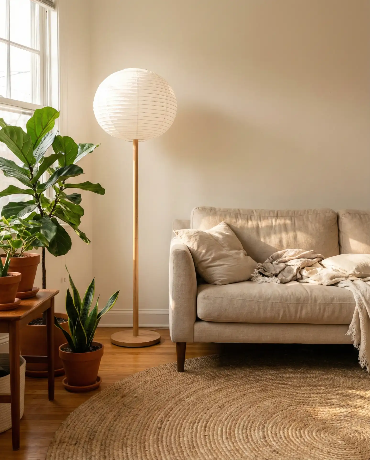 Japandi Wood and Paper Lamps 1