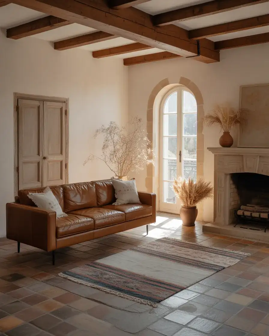 Leather Couch with Patina and Purpose 1