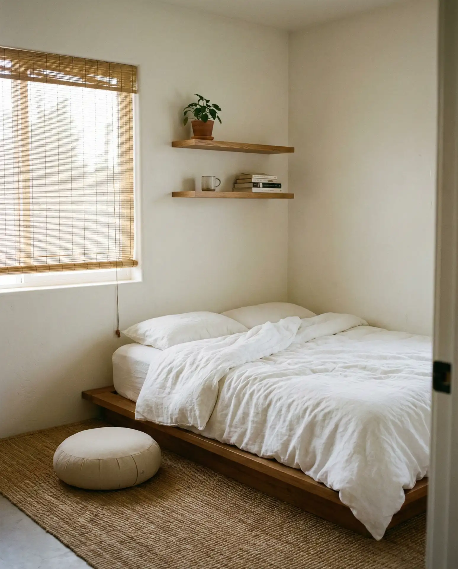 Low Platform Bed with Floor-Level Living 1